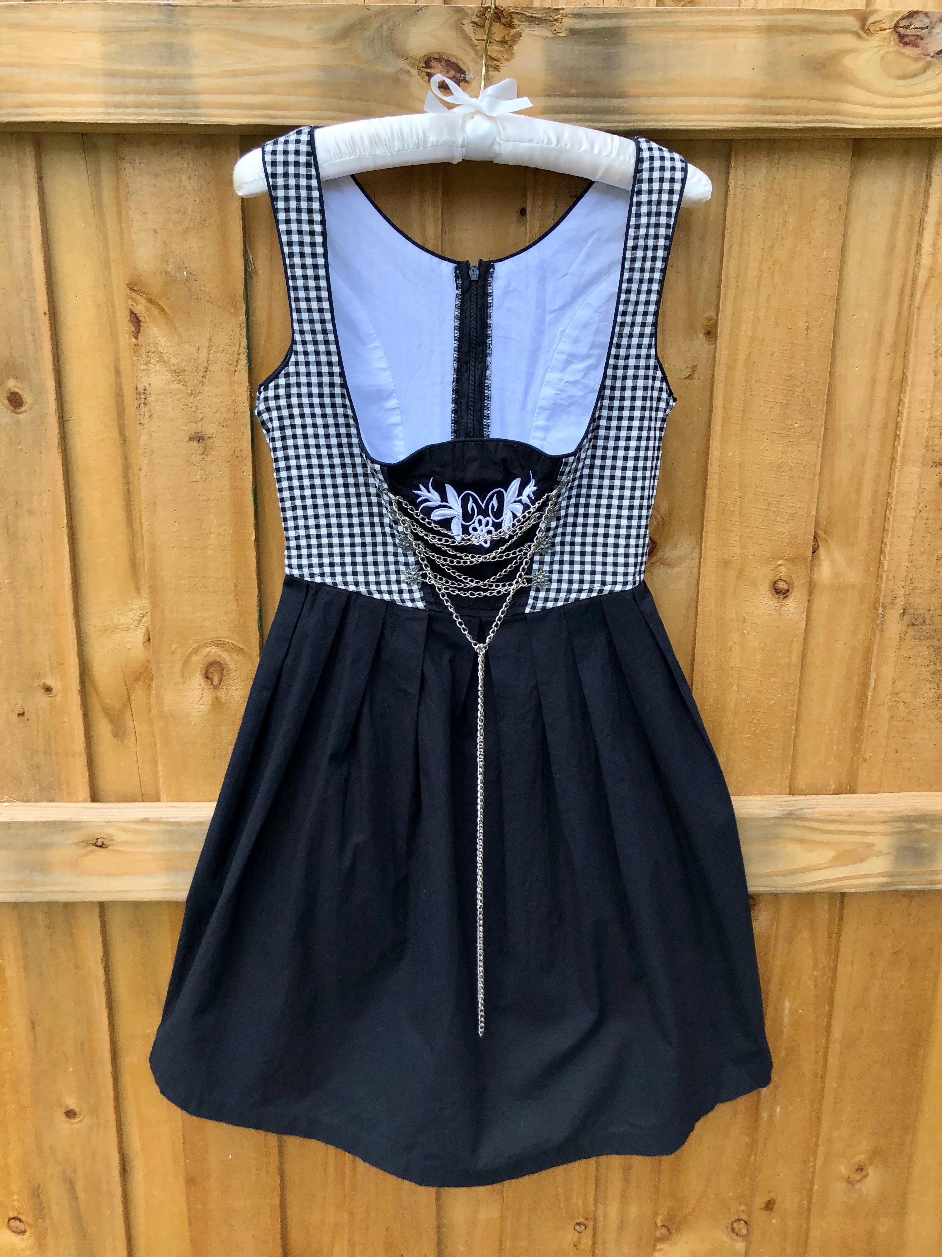 VINTAGE: Gingham Bustier Mini Dress