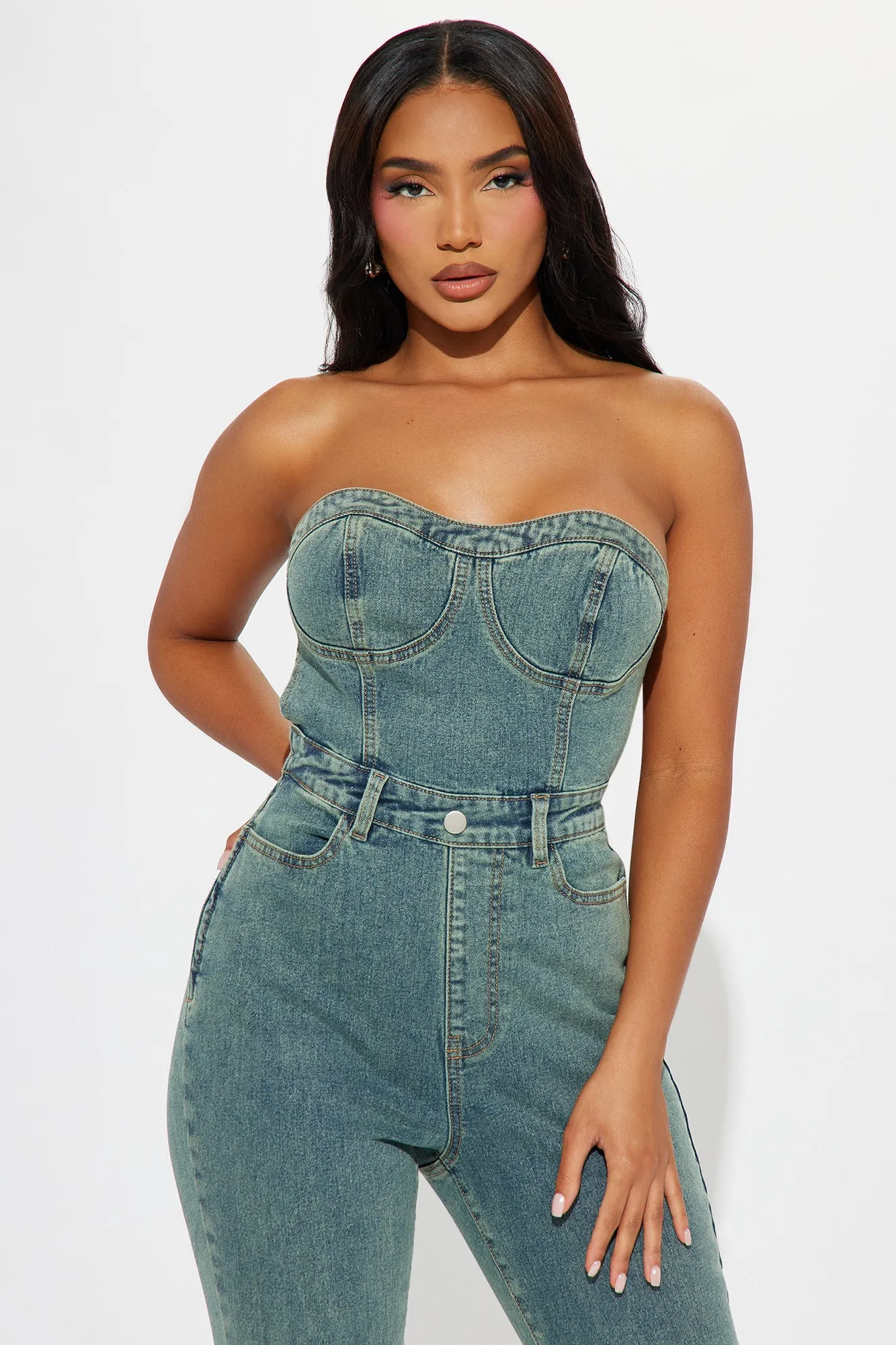 Weekend Attire Denim Jumpsuit - Dark Wash