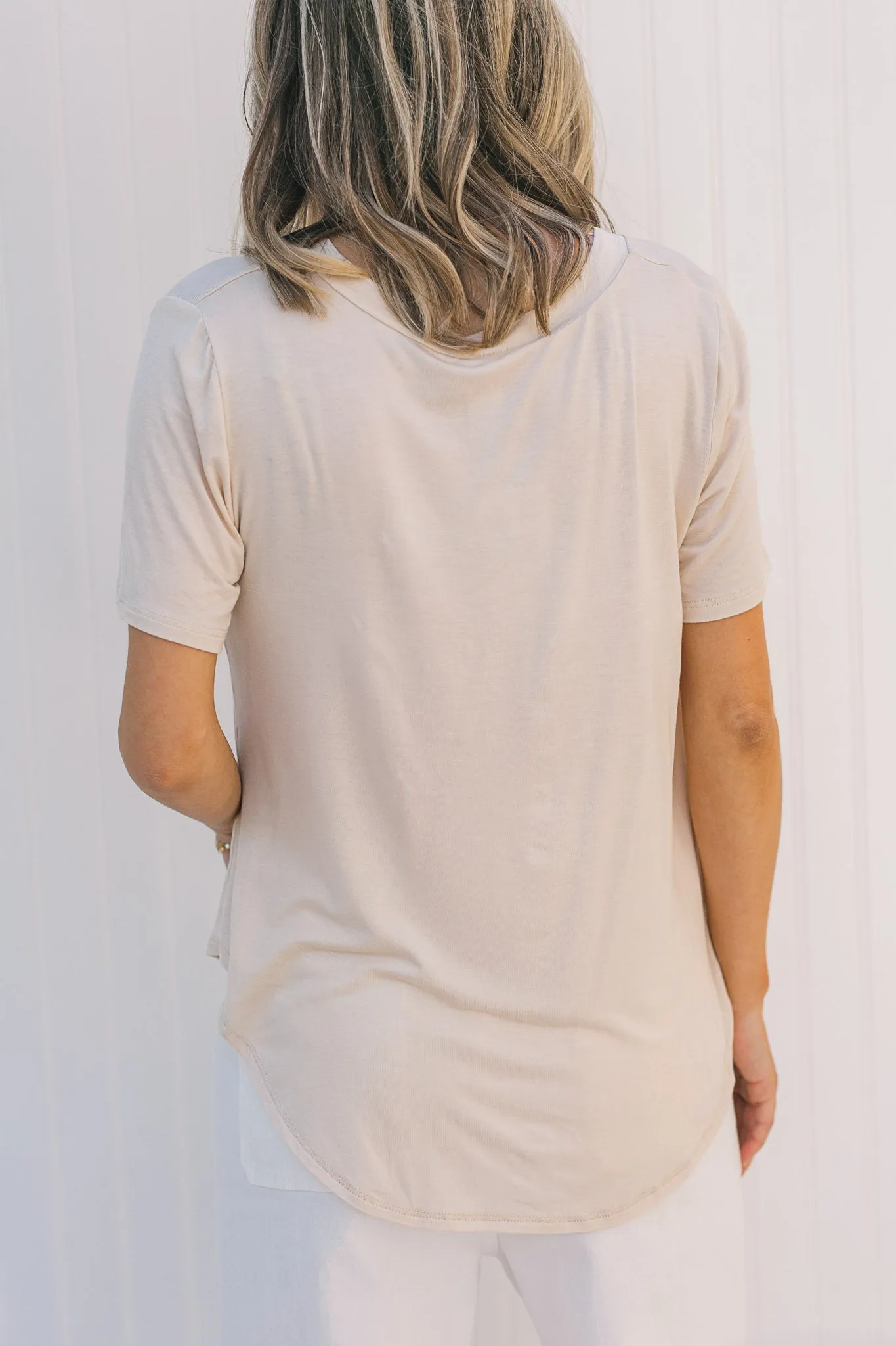 X Back to Basics Tee in Bone