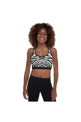 Zebra Print Racer Back Crop Top