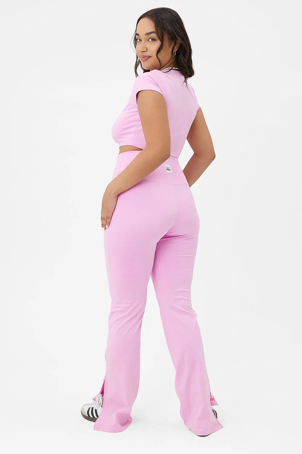 Zippy Crop Top - Baby Pink